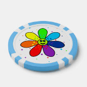 Rainbow Blume Poker Chips (Einzeln)