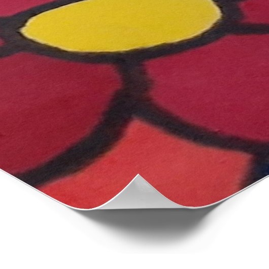 Rainbow-Blume Poster (Ecke)