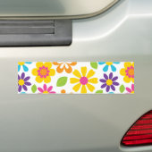Rainbow Blume Power Hippie Retro Teens Geschenke Autoaufkleber (Auf Auto)