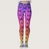 Rainbow Blume Power Leggings (Vorderseite)