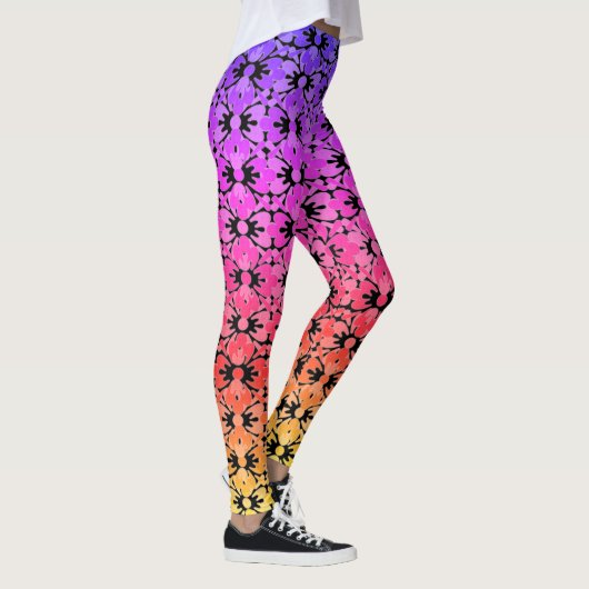 Rainbow Blume Power Leggings (Rechts)