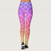 Rainbow Blume Power Leggings (Rückseite)