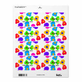 Rainbow Blume Pride Liebe hinzufügen Namenstext lq (Vorne)