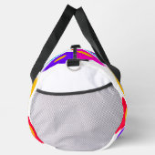 Rainbow Blume Pride Liebe hinzufügen Namenstext lq Duffle Bag (Rechts)