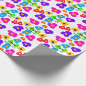 Rainbow Blume Pride Liebe hinzufügen Namenstext lq Geschenkpapier (Ecke)