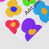 Rainbow Blume Pride Liebe hinzufügen Namenstext lq Seidenpapier (Ausschnitt)