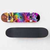 Rainbow-Blume Skateboard (Horizontal)
