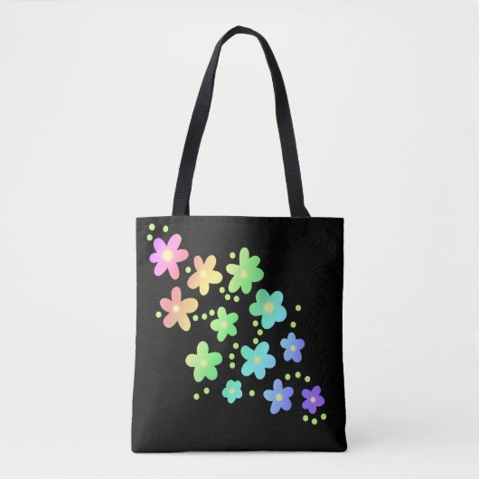 Rainbow-Blume Tasche (Vorderseite)
