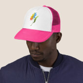 RAINBOW-BLUME TRUCKERKAPPE (Beispiel)