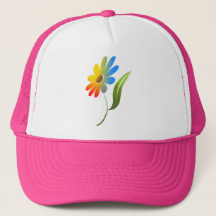 RAINBOW-BLUME TRUCKERKAPPE