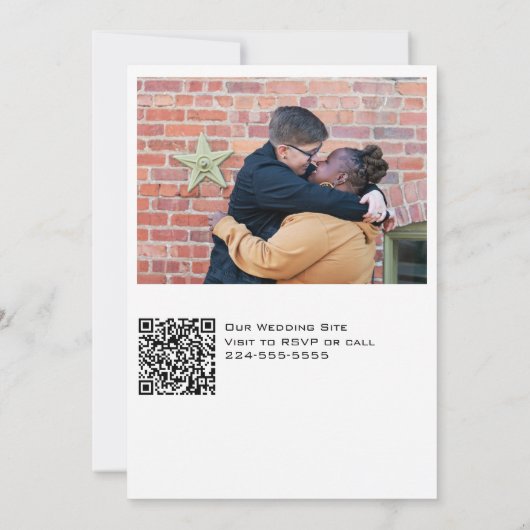 Rainbow-Blume zum Hochzeitsfeiern Einladung (Rückseite)