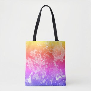 Rainbow Blumen Art Tote Tasche