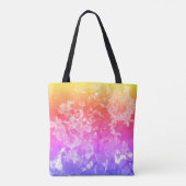 Rainbow Blumen Art Tote Tasche (Rückseite)