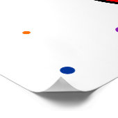 Rainbow Blumen Poster (Ecke)