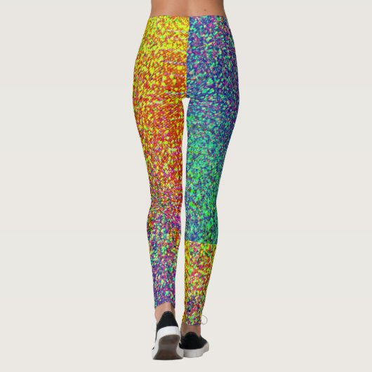 Rainbow Blur Muster Leggings (Rückseite)