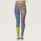 Rainbow Blur Muster Leggings (Vorderseite)