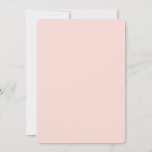 Rainbow Blush pink boho Baby Showgirl Einladung (Rückseite)