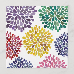Rainbow-Blüten-Blank-Füllung bei jeder Einladung