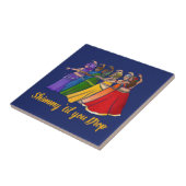 Rainbow Bly Dancer Art Bly Tanz Tanz Fliese (Seite)