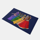 Rainbow Bly Dancer Art Bly Tanz Tanz Fußmatte (Schrägansicht)