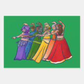 Rainbow Bly Dancer Art Bly Tanz Tanz Geschenkpapier Set (Vorderseite 2)