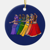 Rainbow Bly Dancer Art Bly Tanz Tanz Keramik Ornament (Vorne)