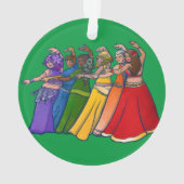 Rainbow Bly Dancer Art Bly Tanz Tanz Ornament (Rückseite)