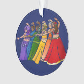 Rainbow Bly Dancer Art Bly Tanz Tanz Ornament (Vorderseite)