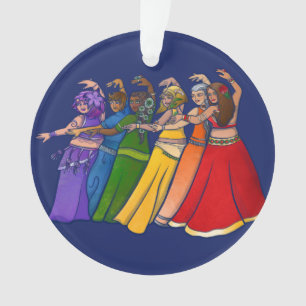 Rainbow Bly Dancer Art Bly Tanz Tanz Ornament