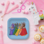 Rainbow Bly Dancer Art Bly Tanz Tanz Pappteller (Party)