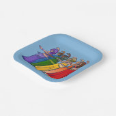 Rainbow Bly Dancer Art Bly Tanz Tanz Pappteller (Gewinkelt)