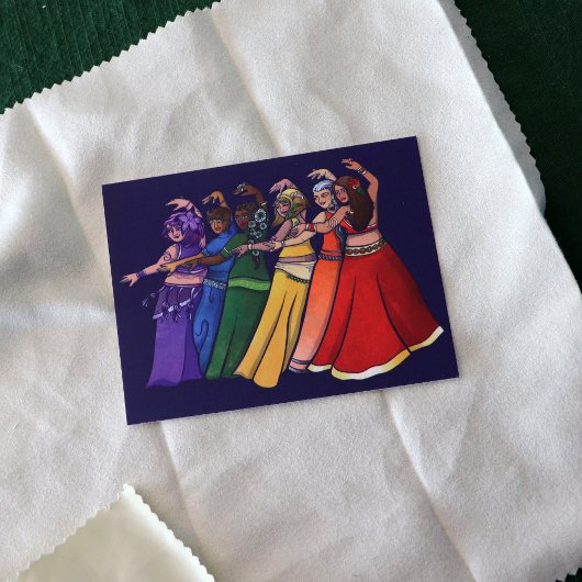 Rainbow Bly Dancer Art Bly Tanz Tanz Postkarte