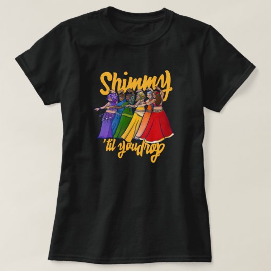 Rainbow Bly Dancer Art Bly Tanz Tanz T-Shirt (Design vorne)
