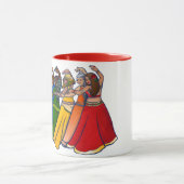 Rainbow Bly Dancer Art Bly Tanz Tanz Tasse (Zentrum)
