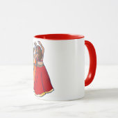 Rainbow Bly Dancer Art Bly Tanz Tanz Tasse (VorderseiteRechts)