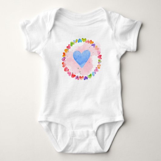 Rainbow Bodysuit Baby Strampler (Vorderseite)