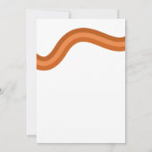 Rainbow Boho Arch Foto Retro Script 70er Wedding Save The Date (Rückseite)