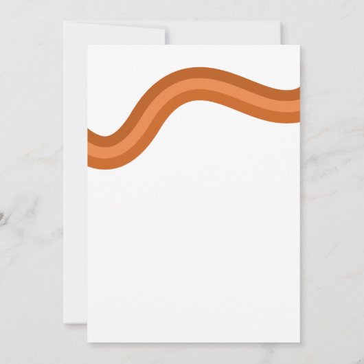 Rainbow Boho Arch Foto Retro Script 70er Wedding Save The Date (Rückseite)