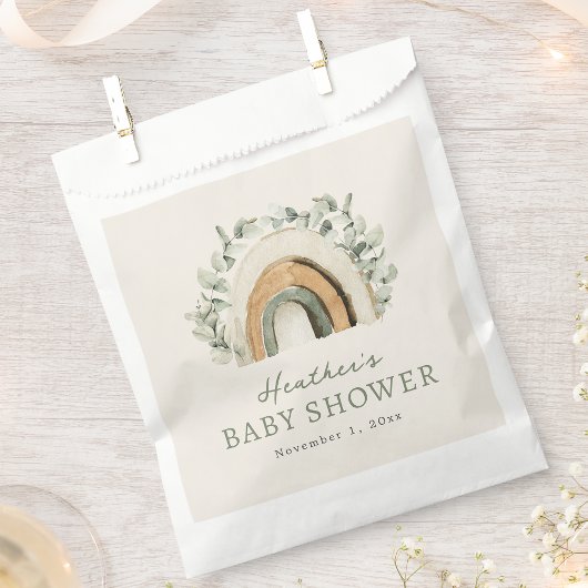 Rainbow Boho Baby Favor Bags Geschenktütchen
