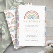 Rainbow Boho Baby Shower Einladung