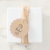 Rainbow-Boho-Babydusche Geschenkanhänger (Beispiel)