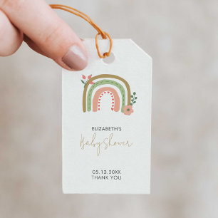 Rainbow Boho Kinderdusche Geruchte Farben Erde Nie Geschenkanhänger