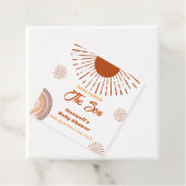 Rainbow Boho kommt hier zur Son Baby Dusche Geschenkanhänger (Beispiel)