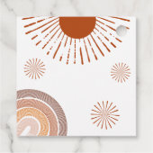 Rainbow Boho kommt hier zur Son Baby Dusche Geschenkanhänger (Rückseite)