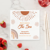 Rainbow Boho kommt hier zur Son Baby Dusche Serviette (Beispiel)