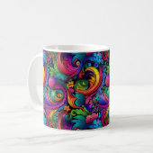 Rainbow Boho Paisley Tasse (Vorderseite Links)