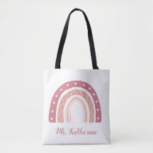 Rainbow Boho Pastel Pink Teachers Geschenk