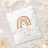 Rainbow Boho Peach Lila Baby Dusche Geschenktütchen (Ausgeschnitten)