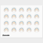 Rainbow Boho Sticker Pastel Rainbow Moderne Farben (Blatt)