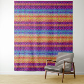 Rainbow Boho Style | mehrfarbig Wandteppich (Beispiel)